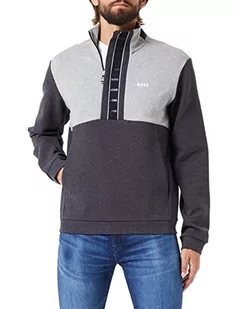 BOSS Męska bluza 1 dżersej, średni szary, XL (DE) - Bluzy męskie - miniaturka - grafika 1