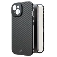Etui i futerały do telefonów - Black Rock Etui na telefon iPhone 15, powłoka węglowa, ochrona aparatu, metalowa rama, pełna ochrona 360°, kompatybilne z bezprzewodowym ładowaniem, ultracienkie, magnes - miniaturka - grafika 1
