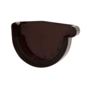 Rynny i akcesoria - Dno rynny prawe S90 brązowe - miniaturka - grafika 1