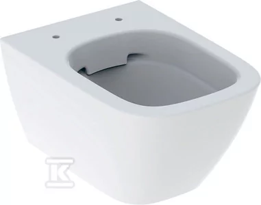 Miska wisząca WC Smyle Square lejowa, B35 cm, H33 cm, T49 cm, krótka, Rimfree