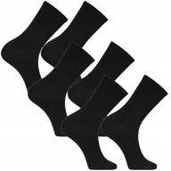 Skarpetki męskie - 3X SKARPETY MĘSKIE BAWEŁNIANE BEZUCISKOWE SZEROKI ŚCIĄGACZ MORAJ 35-38 BLACK - miniaturka - grafika 1
