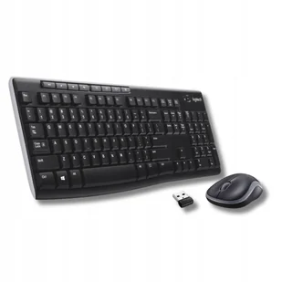 ZESTAW Klawiatura i mysz BEZPRZEWODOWA do pracy BIURA komputerowa Logitech - Zestawy myszka + klawiatura - miniaturka - grafika 1