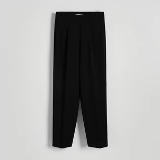 Spodnie damskie - Reserved - Spodnie z kantem - Czarny - grafika 1