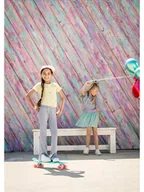 Legginsy - B.Nosy Legginsy "Phoebe" w kolorze fioletowo-żółto-błękitnym - miniaturka - grafika 1