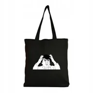 Torby i wózki na zakupy - Eko Torba Bawełniana na ramię Zakupy Shopper Torebka Mem Mina twarz 4 - miniaturka - grafika 1