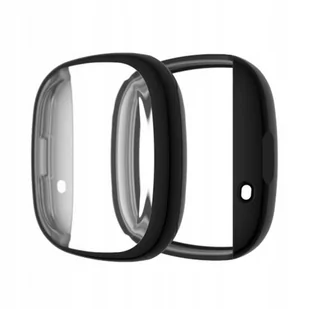 Etui Obudowa do Google Fitbit Versa 3 I Sense czarne Pokrowiec Case - Akcesoria do smartwatchy - miniaturka - grafika 1