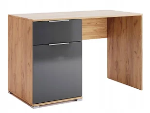 Skandynawskie biurko z szafką dąb craft + lava mat S3-E71 - Biurka Skandynawskie biurko z szafką dąb craft + lava mat S3-E71 - Biurka - miniaturka - grafika 1