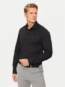 Koszule męskie - Tommy Hilfiger Koszula MW0MW38347 Czarny Slim Fit - miniaturka - grafika 1