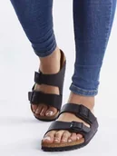 Klapki i japonki męskie - Birkenstock Birkenstock Arizona 51793 czarne 42 - miniaturka - grafika 1