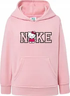 Bluzy dla dziewczynek - BLUZA DZIECIĘCA Z HAFTEM HELLO KITTI BAWEŁNA PREZENT CZARNA BIAŁA - miniaturka - grafika 1