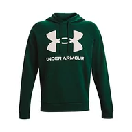 Koszulki i topy damskie - Under Armour Mens Fleece Tops Men's Ua Rival Fleece Big Logo Hoodie, Int, 1357093-330, MD - miniaturka - grafika 1