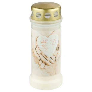 Znicz wkład z metalowym wieczkiem Bolsius Nr 6 Dłonie 70h 1 sztuka - Lampiony i znicze - miniaturka - grafika 1