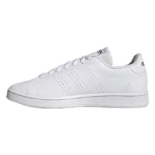 Trampki męskie - adidas Męskie trampki Advantage Base, FTWR White FTWR White Shadow Navy, rozmiar 6,5, Ftwr biały Ftwr biały cień granatowy, 40 EU - grafika 1