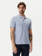 Koszulki męskie - Calvin Klein Polo K10K114135 Błękitny Regular Fit - miniaturka - grafika 1