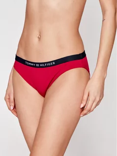 Stroje kąpielowe - Tommy Hilfiger Dół od bikini Classic UW0UW02710 Bordowy - grafika 1