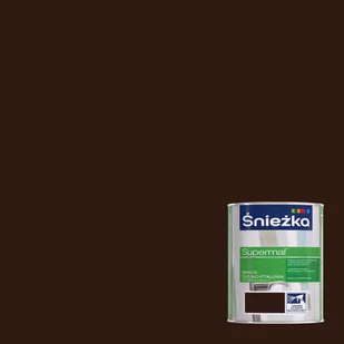 ŚNIEŻKA ŚNIEŻKA SUPERMAL EMALIA OLEJNO-FTALOWA BRĄZOWY CZEKOLADOWY POŁ. RAL8017 0,2L q126000200R801700 - Emalie - miniaturka - grafika 1