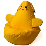 Fotele i pufy dla dzieci - Pufa worek GO GIFT Pikachu Żółty XL 130 x 90 cm - miniaturka - grafika 1