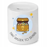 Skarbonki - SKARBONKA DLA WUJKA TAKI WUJEK TO SKARB PREZENT z Nadrukiem ze Zdjęciem + Opakowanie na prezent (wzór 04) - miniaturka - grafika 1