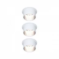 Oprawy, klosze i abażury - Paulmann Gil wpuszczana LED biała/żelazo 3 szt. - miniaturka - grafika 1