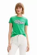 Koszulki i topy damskie - Desigual T-shirt damski, zielony, XL - miniaturka - grafika 1