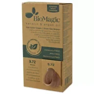 Farby do włosów i szampony koloryzujące - Biomagic Farba do włosów bardzo jasny beżowy blond (9.72) 250 g - miniaturka - grafika 1