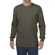 Koszulki męskie - Dickies Męska koszulka z długim rękawem Heavyweight Crew Neck koszulka robocza, zielony (moosgrün), 2X - miniaturka - grafika 1
