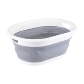 Inne artykuły do sprzątania - Miska składana 53,5 x 38,5 x 23,5 cm biało-szara - miniaturka - grafika 1