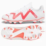 Piłka nożna - Buty Puma Future Play FG/AG Jr 107388-01 biały 28 - miniaturka - grafika 1