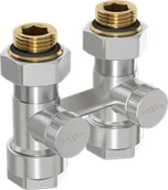 Zawory i kraniki - Mexen zawór grzejnikowy dwururowy DN50, prosty 1/2"x16 mm, nikiel  - W912-016-01 - miniaturka - grafika 1