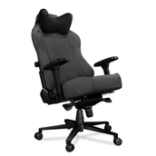 Fotele gamingowe - Yumisu 2054 (Ciemnoszaro-Czarny) Tkanina - miniaturka - grafika 1