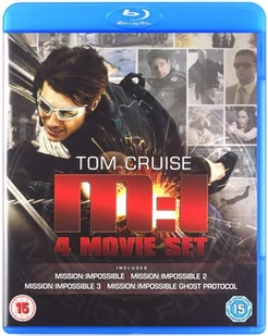 Mission Impossible 1-4 (Brad Bird;J.J. Abrams;John Woo;Brian De Palma;) (Blu-ray) - Pozostałe filmy Blu-Ray - miniaturka - grafika 1