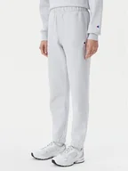 Spodnie sportowe damskie - Champion Spodnie dresowe 117872 Szary Slim Fit - miniaturka - grafika 1