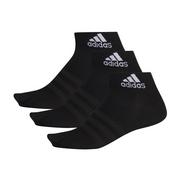 Skarpetki damskie - Adidas Skarpety Light Ankle 3 Pairs DZ9436 - czarne - miniaturka - grafika 1