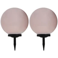 Lampy ogrodowe - Lampy solarne do ogrodu, 2 szt., LED, kuliste, 40 cm, RGB - miniaturka - grafika 1
