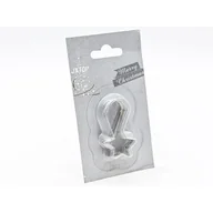 Ozdoby bożonarodzeniowe - Zawieszka metalowa gwiazda 5,2 cm 12 sztuk srebrny - miniaturka - grafika 1