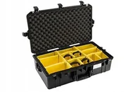 Walizki i skrzynie na sprzęt fotograficzny - Walizka Peli™  1605 Air Case czarna + Organizer Materiałowy - miniaturka - grafika 1