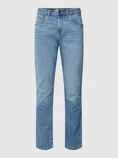 Jeansy o kroju slim fit z wpuszczanymi kieszeniami - Spodnie męskie - miniaturka - grafika 1