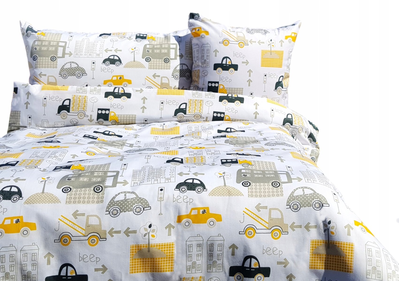 Pościel samochody 160x200 autka auta cars bawełniana dla dziecka delikatna