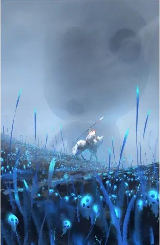 Plakat Anime Mononoke-hime mnhm_006 A3 (custom)