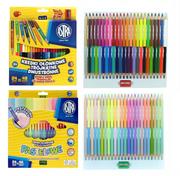 Kredki, ołówki, pastele i pisaki - Zestaw Kredek szkolnych dwustronnych 96 kolorów podstawowe + pastelowe Astra - miniaturka - grafika 1