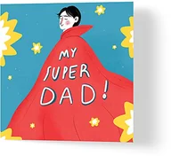 Kartki okolicznościowe i zaproszenia - Wuzci Wuzci Kartka z życzeniami My Super Dad na Dzień Ojca 5056485032956 - miniaturka - grafika 1