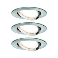 Oprawy, klosze i abażury - Paulmann Zestaw OW Nova Plus ZB Coin ści okr wychLED 3x7W 230V 51mm żelazo-szcz/alucynk 92959 - miniaturka - grafika 1