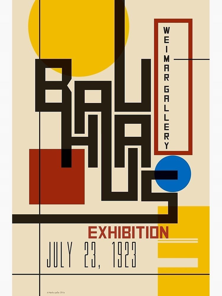 PODKŁADKA POD MYSZ Z Nadrukiem 22x18cm Bauhaus Art Exhibition Tekst Prezent