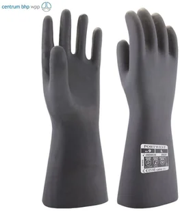 RĘKAWICA CHEMICZNA NEOPRENOWA PORTWEST A820; CZARNY - Rękawice robocze - miniaturka - grafika 1