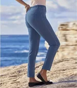 Legginsy - Spodnie legginsy ze stretchem Kobieta Atlas For Men - Kolor : Niebieski - Rozmiar : 36 - miniaturka - grafika 1