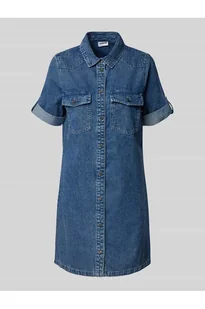 Sukienka jeansowa z kieszeniami z patką na piersi model NEW SIGNE - Noisy May - Sukienki - miniaturka - grafika 1