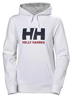 Bluzy damskie - Helly Hansen damska bluza z kapturem z logo W HH, biały, s - grafika 1