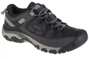 KEEN Męskie buty trekkingowe Targhee Iii Wp-m, czarne/stalowoszare, rozmiar 41 - Buty trekkingowe męskie - miniaturka - grafika 1