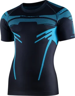 Brubeck SS13700 Koszulka męska DRY z krótkim rękawem grafitowy/niebieski L - Koszulki męskie - miniaturka - grafika 1
