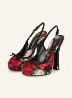 Czółenka - Dolce & Gabbana Czółenka Z Odkrytą Piętą schwarz - miniaturka - grafika 1